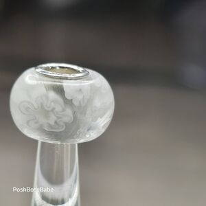 952 murano glass lampwork sterling silver core center bead fits pandora type